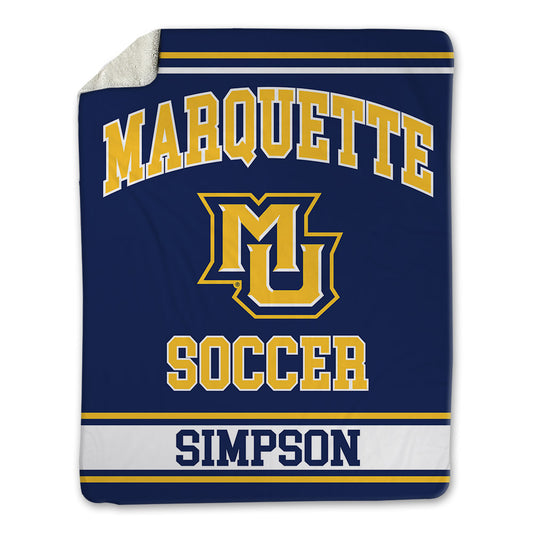 Marquette - NCAA Men's Soccer : Cameron Simpson - Blanket-0