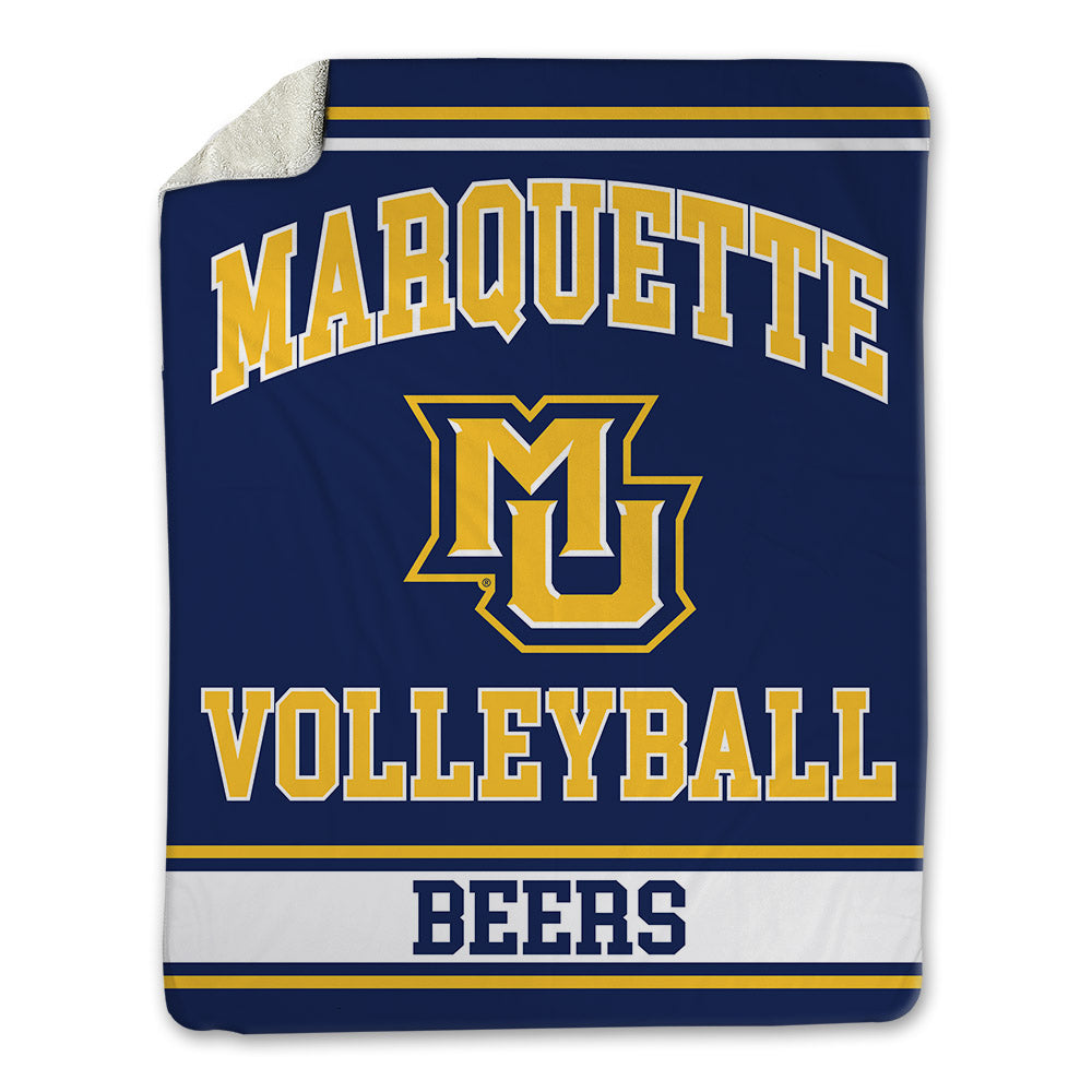 Marquette - NCAA Women's Volleyball : Alicia Beers - Blanket-0