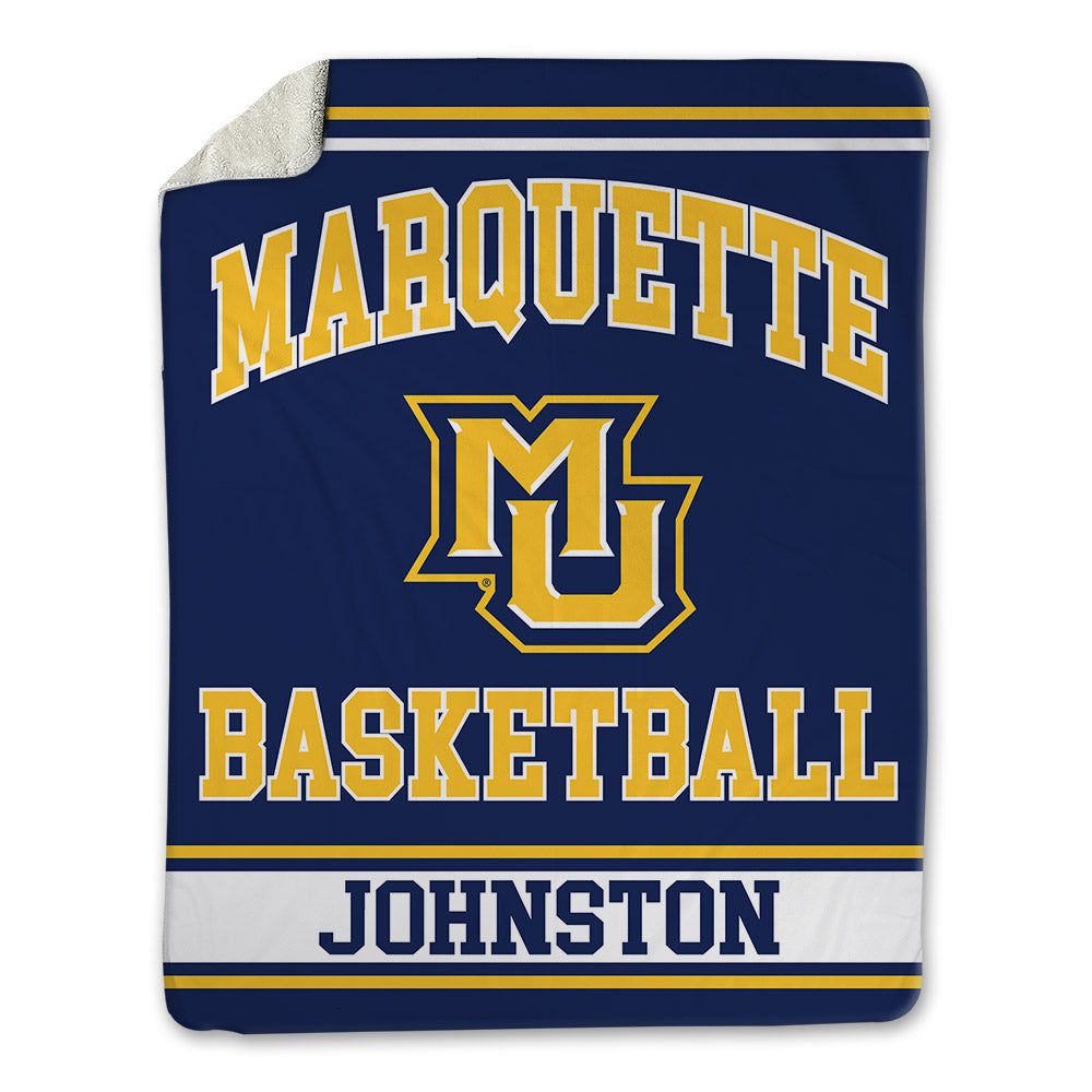 Marquette - NCAA Men's Basketball : Ethan Johnston - Blanket-0