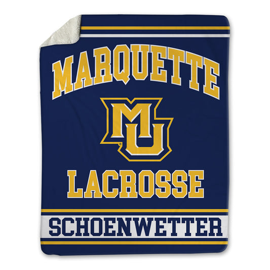 Marquette - NCAA Men's Lacrosse : Connor Schoenwetter - Blanket-0