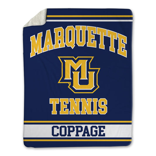 Marquette - NCAA Men's Tennis : Luke Coppage - Blanket-0
