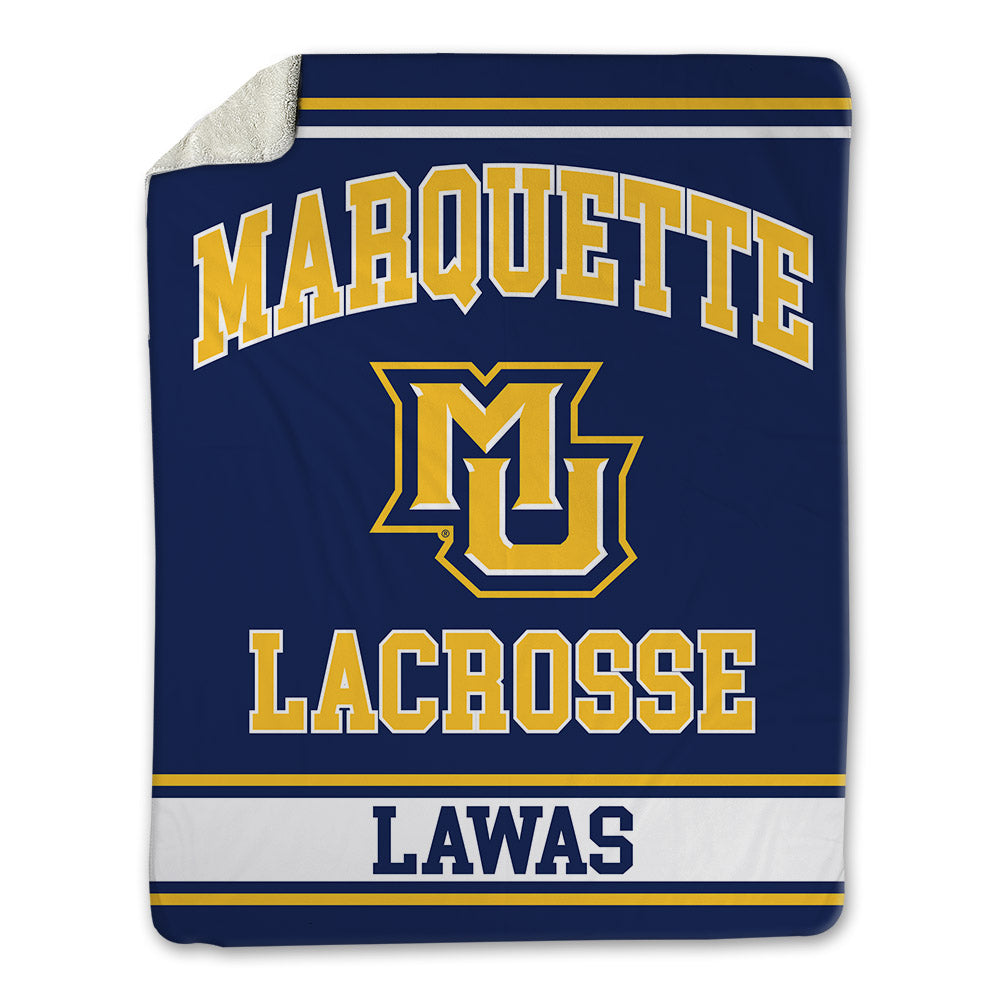 Marquette - NCAA Men's Lacrosse : Lucas Lawas - Blanket-0