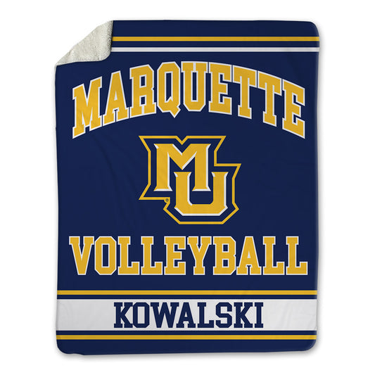 Marquette - NCAA Women's Volleyball : Annika Kowalski - Blanket-0