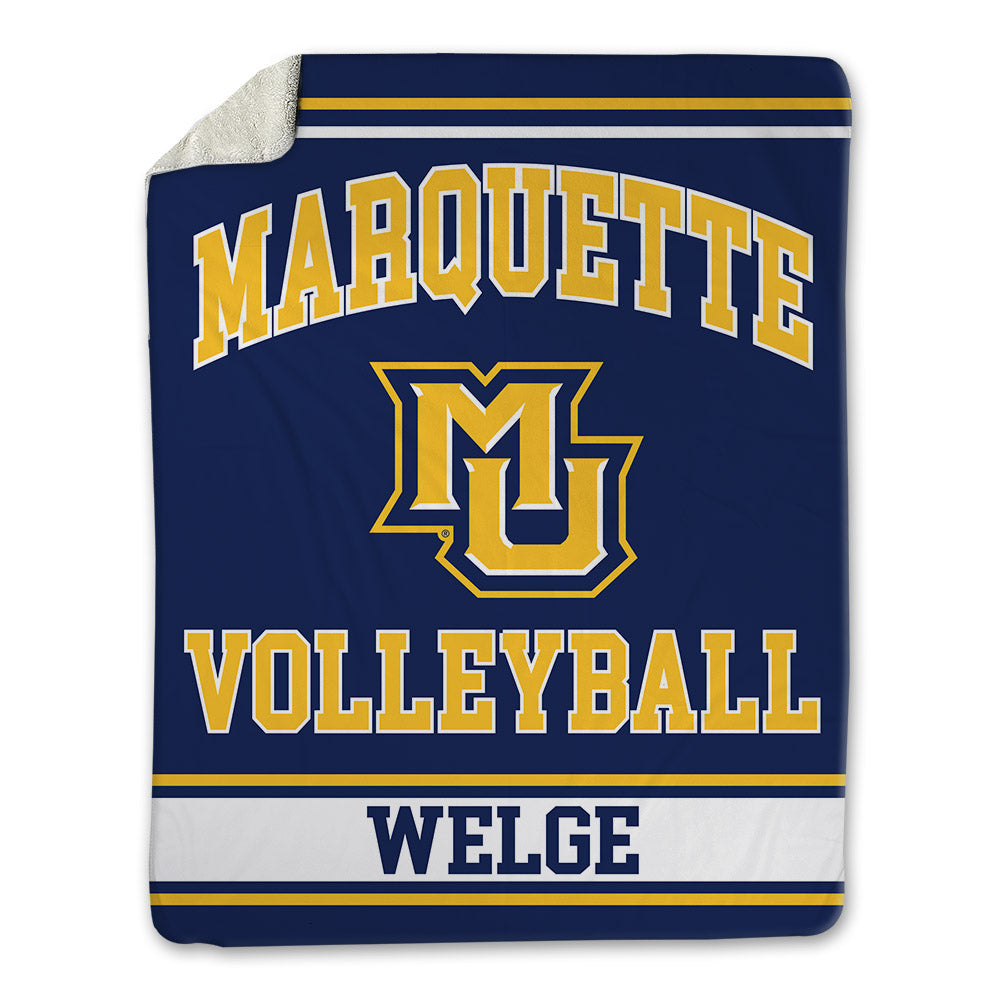 Marquette - NCAA Women's Volleyball : Molly Welge - Blanket-0
