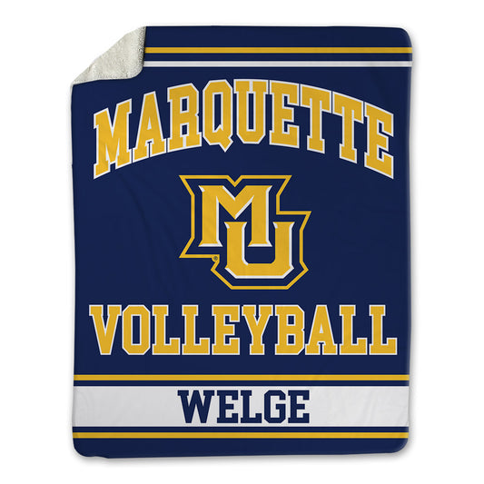 Marquette - NCAA Women's Volleyball : Molly Welge - Blanket-0