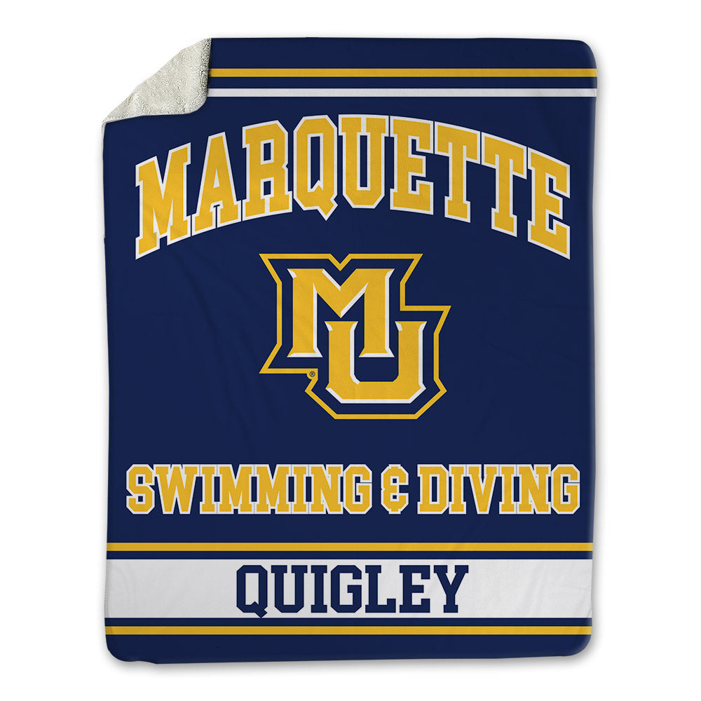 Marquette - NCAA Women's Swimming & Diving : Hannah Quigley - Blanket-0