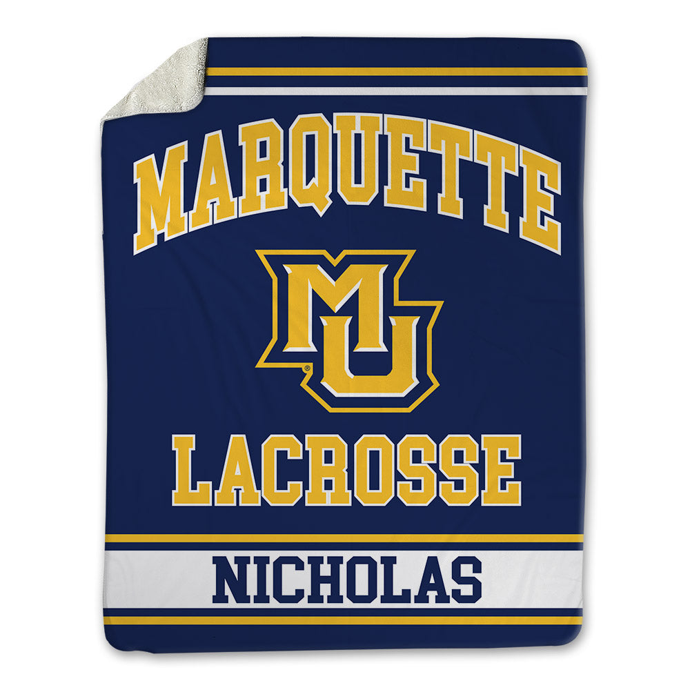 Marquette - NCAA Men's Lacrosse : Brady Nicholas - Blanket-0