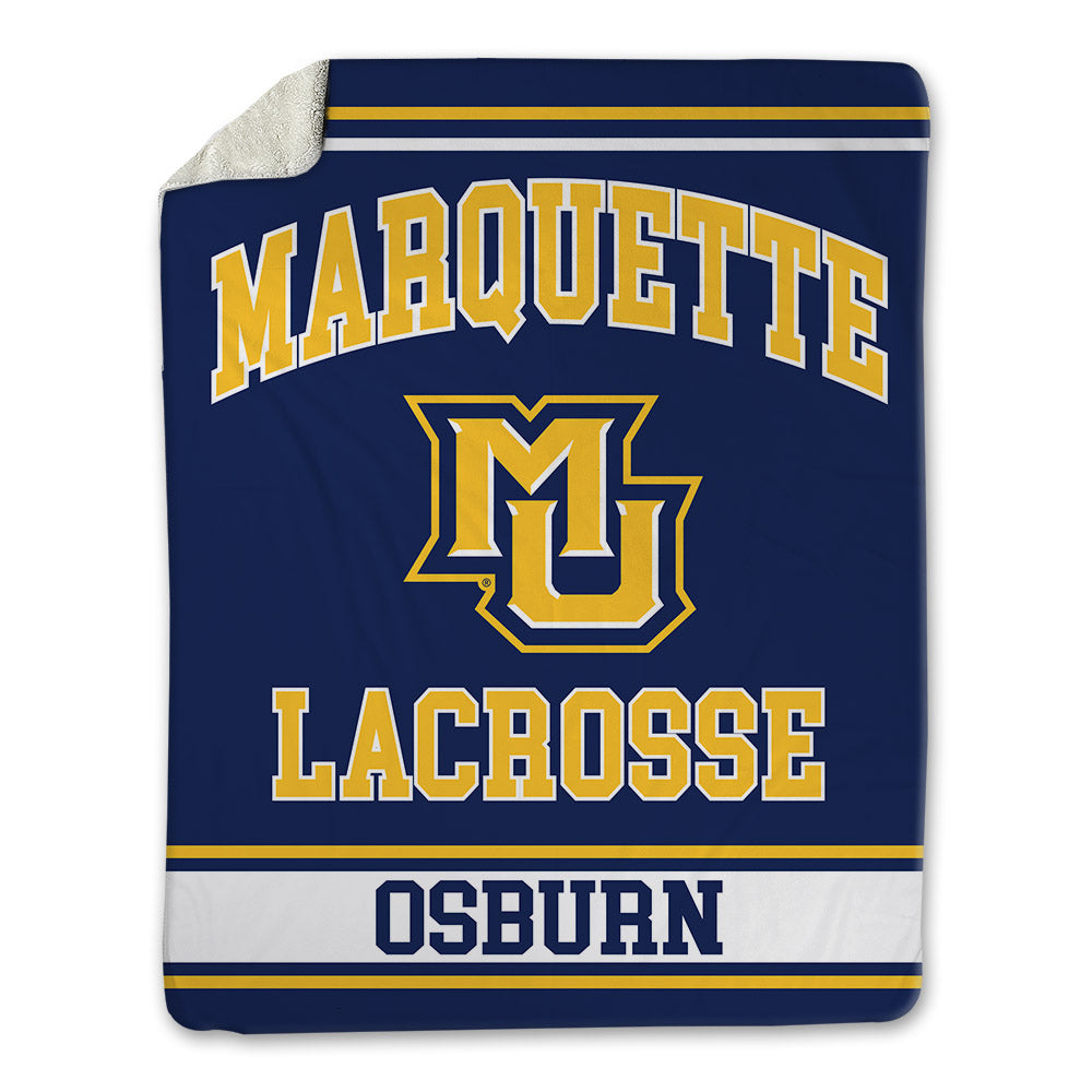 Marquette - NCAA Women's Lacrosse : Tess Osburn - Blanket-0