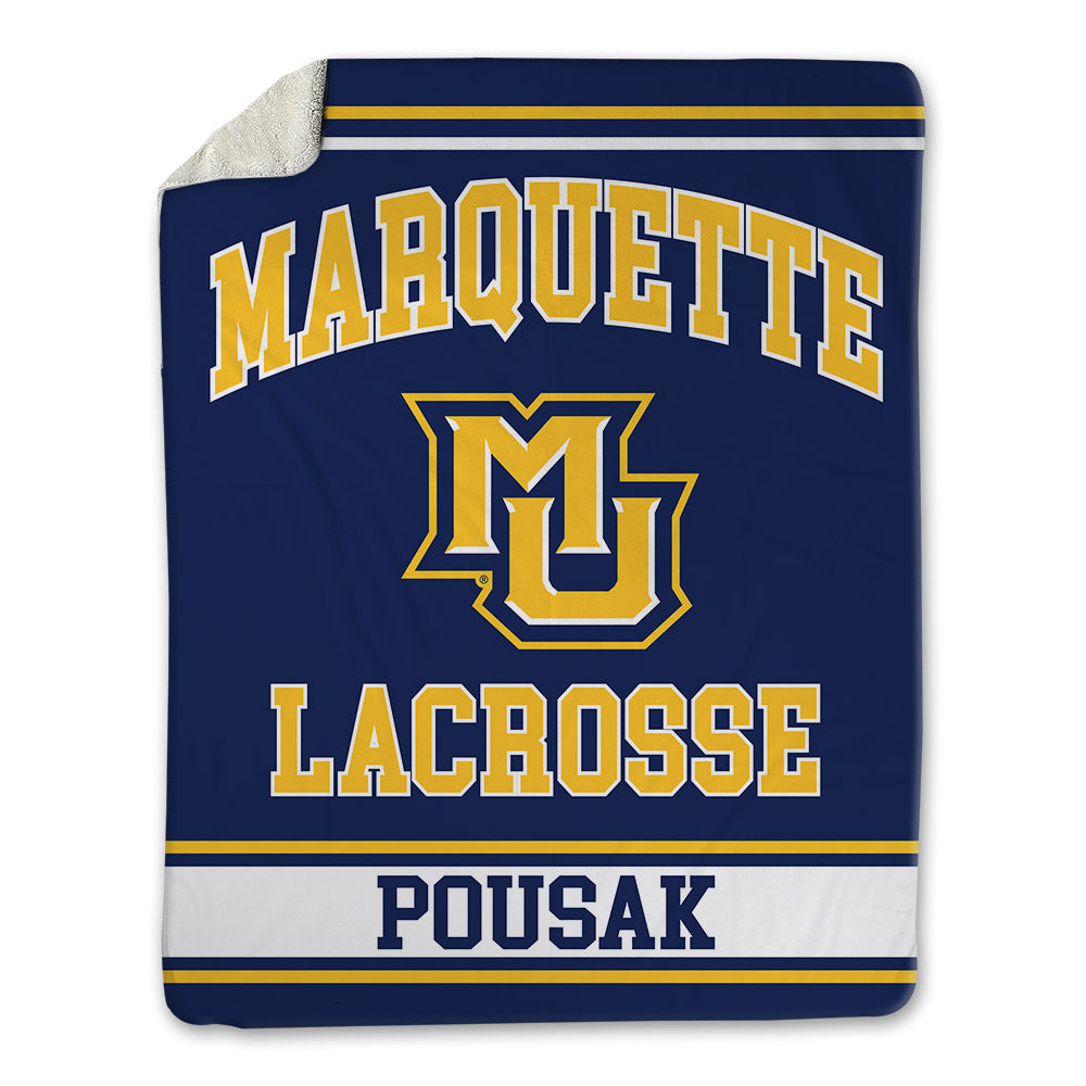 Marquette - NCAA Men's Lacrosse : Ben Pousak - Blanket-0