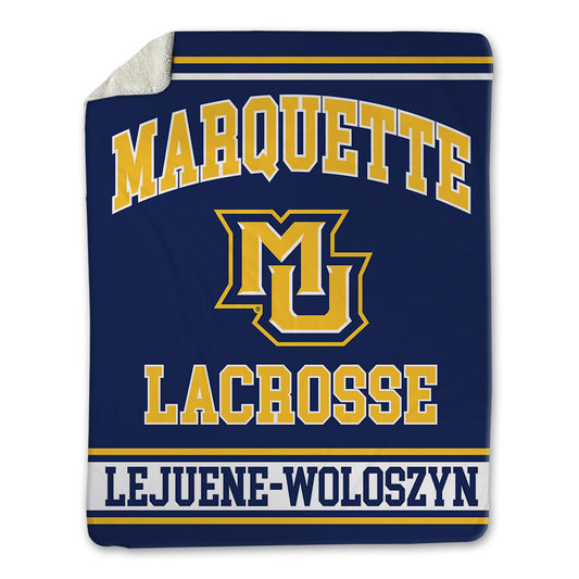 Marquette - NCAA Women's Lacrosse : Azaria Lejuene-Woloszyn - Blanket-0