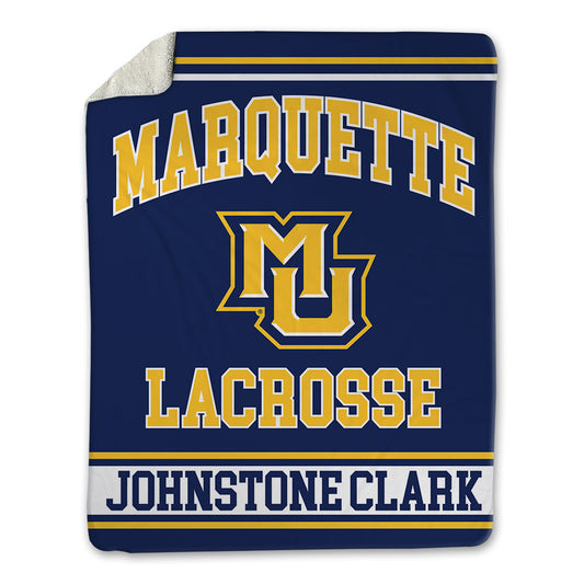 Marquette - NCAA Men's Lacrosse : Pierce Johnstone Clark - Blanket-0