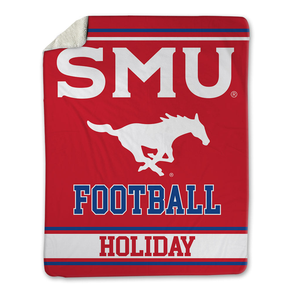 SMU - NCAA Football : Javion Holiday - Blanket-0