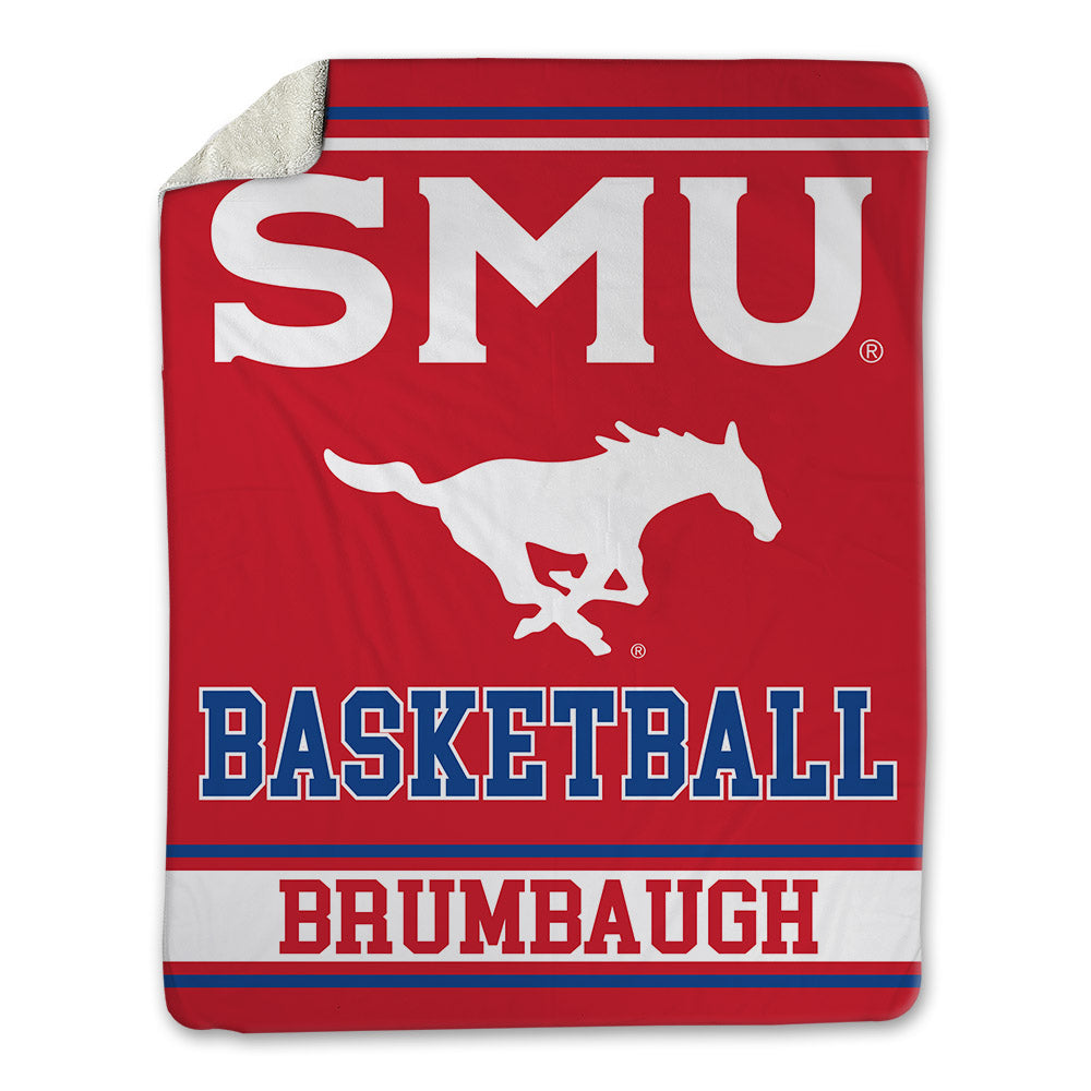 SMU - NCAA Men's Basketball : Rowan Brumbaugh - Blanket-0