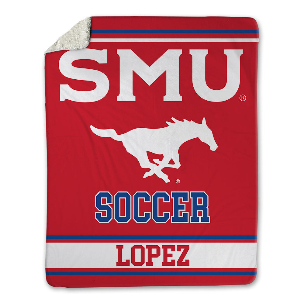 SMU - NCAA Men's Soccer : Milton Lopez - Blanket-0