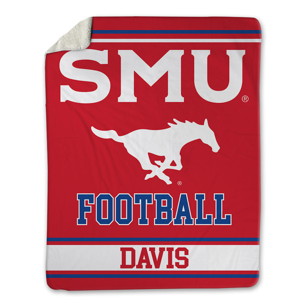 SMU - NCAA Football : Christian Davis - Blanket-0