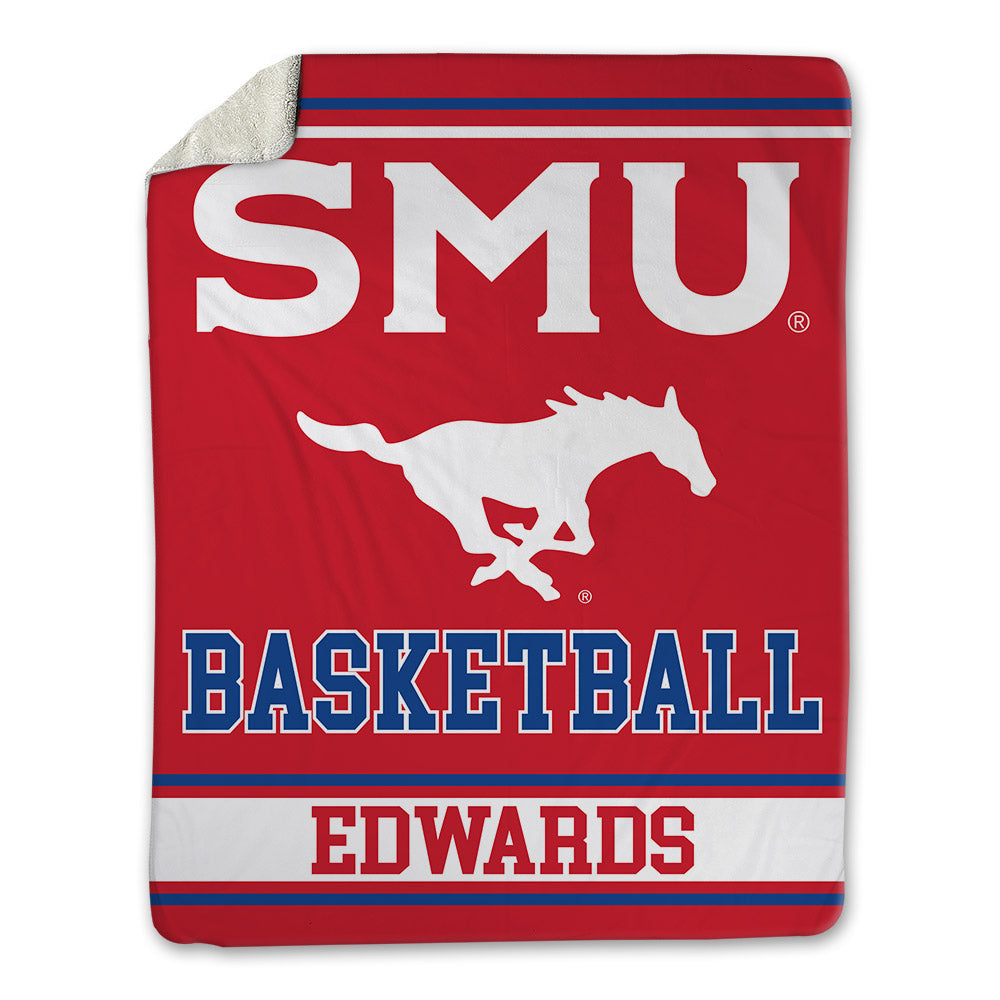 SMU - NCAA Men's Basketball : B.J. Edwards - Blanket-0