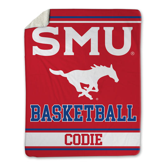 SMU - NCAA Men's Basketball : nicolas codie - Blanket-0