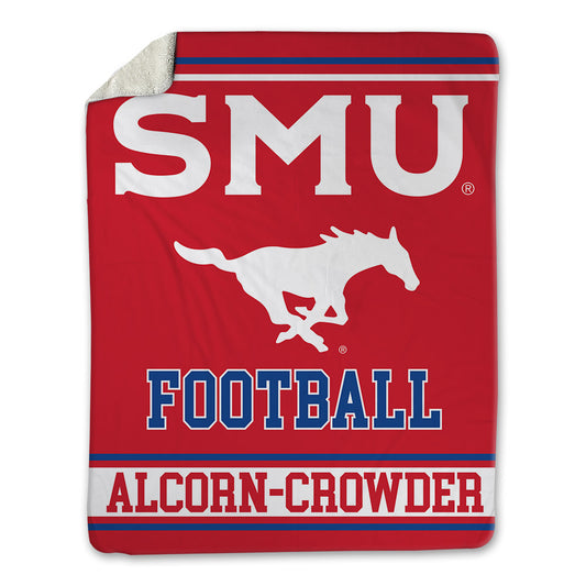 SMU - NCAA Football : Malcolm Alcorn-Crowder - Blanket-0