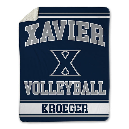 Xavier - NCAA Women's Volleyball : Sadie Kroeger - Blanket-0