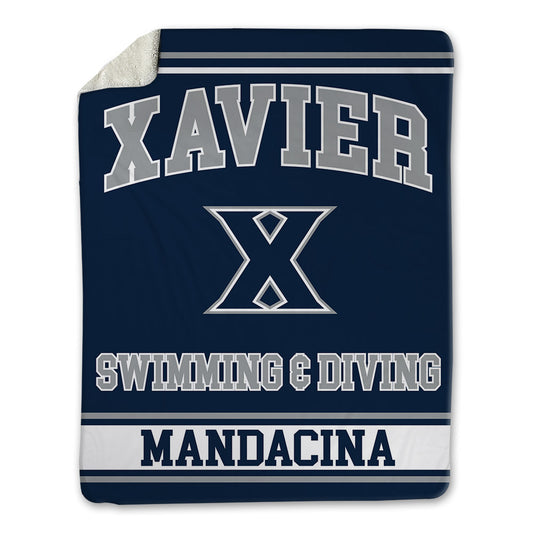 Xavier - NCAA Women's Swimming & Diving : Parker Mandacina - Blanket-0