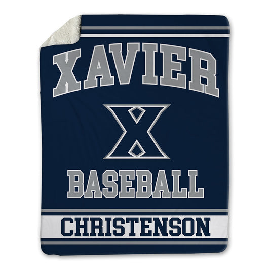 Xavier - NCAA Baseball : Carter Christenson - Blanket-0