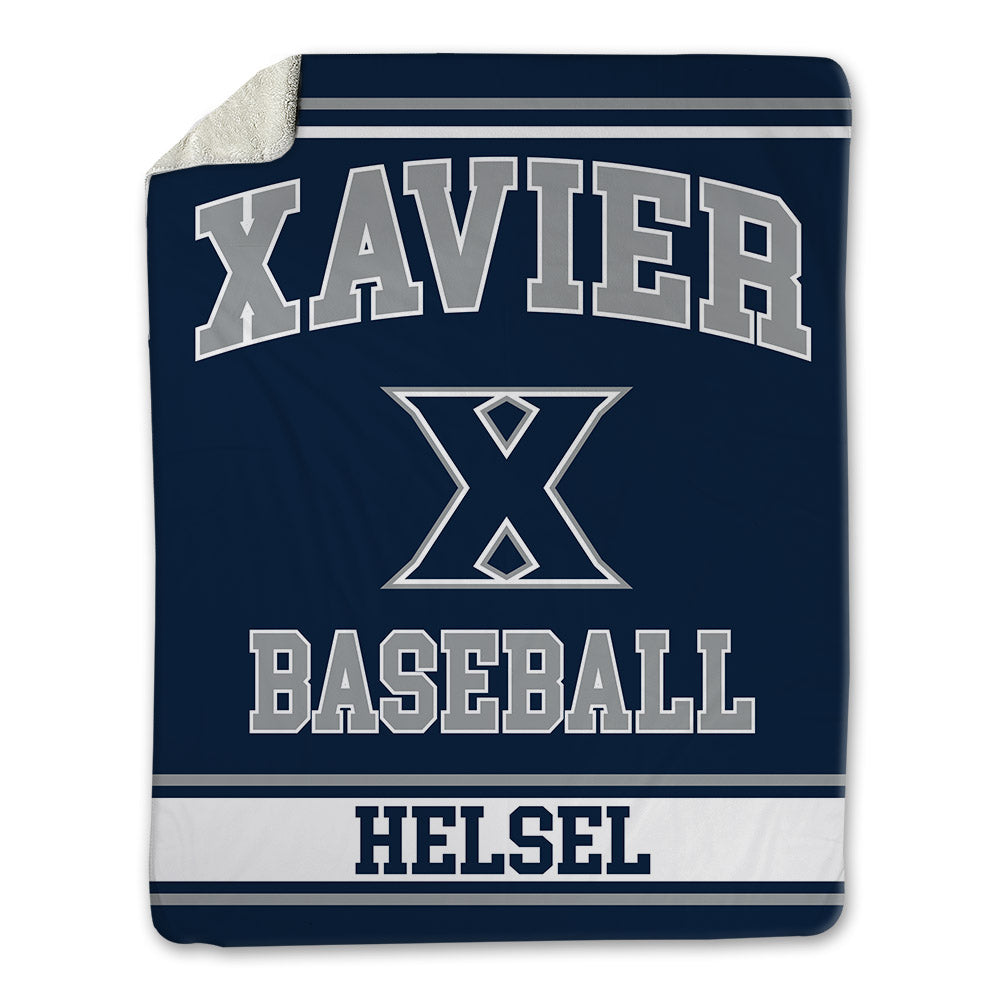 Xavier - NCAA Baseball : Garrett Helsel - Blanket-0