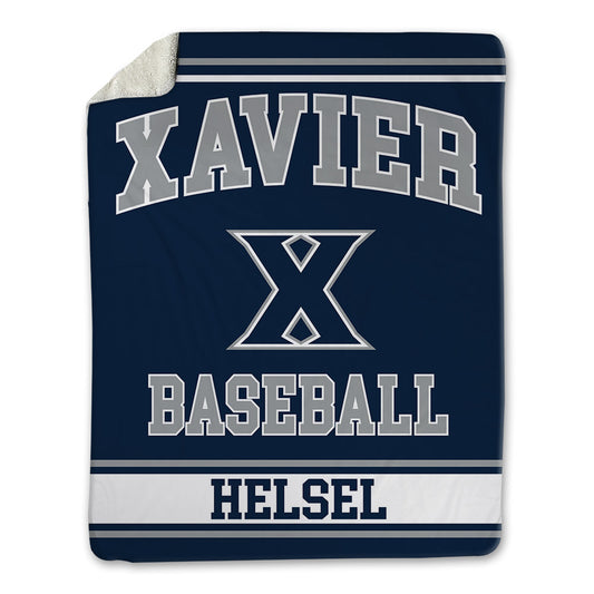 Xavier - NCAA Baseball : Garrett Helsel - Blanket-0