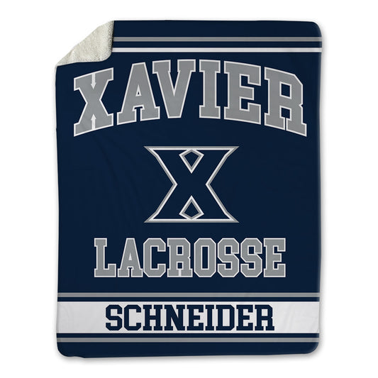 Xavier - NCAA Women's Lacrosse : Paige Schneider - Blanket-0
