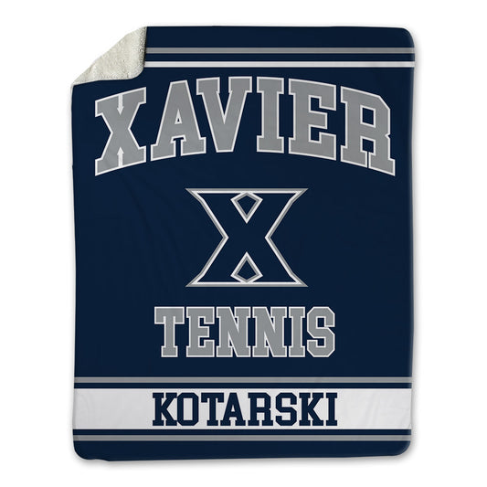 Xavier - NCAA Men's Tennis : alex kotarski - Blanket-0