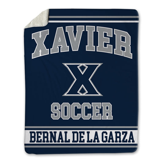 Xavier - NCAA Men's Soccer : Fabrizio Bernal De La Garza - Blanket-0