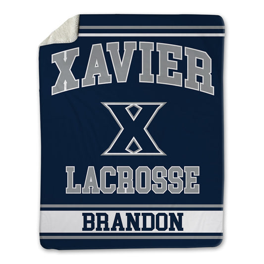 Xavier - NCAA Women's Lacrosse : Jada Brandon - Blanket-0