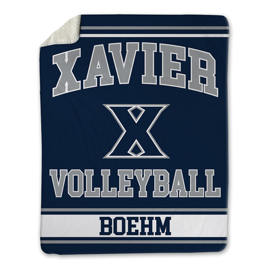 Xavier - NCAA Women's Volleyball : McKinley Boehm - Blanket-0