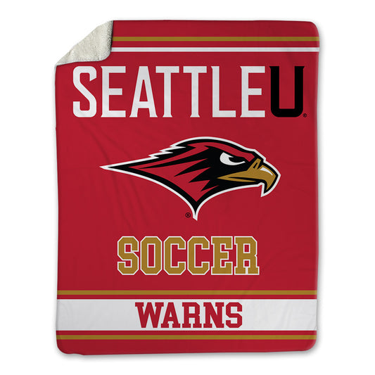 Seattle - NCAA Women's Soccer : Peyton Warns - Blanket-0