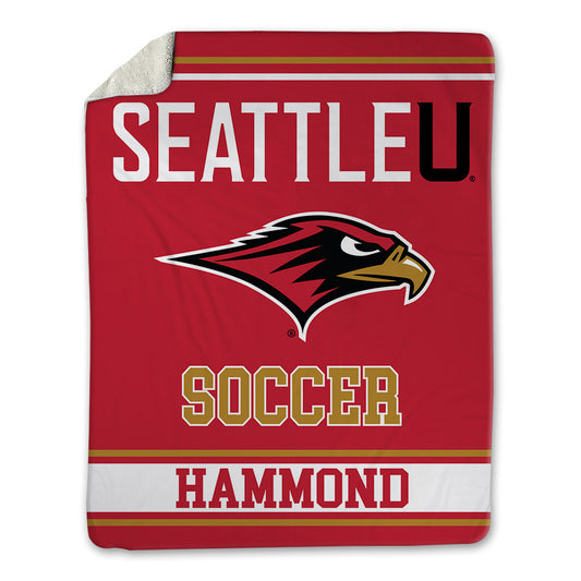 Seattle - NCAA Men's Soccer : Luke Hammond - Blanket-0