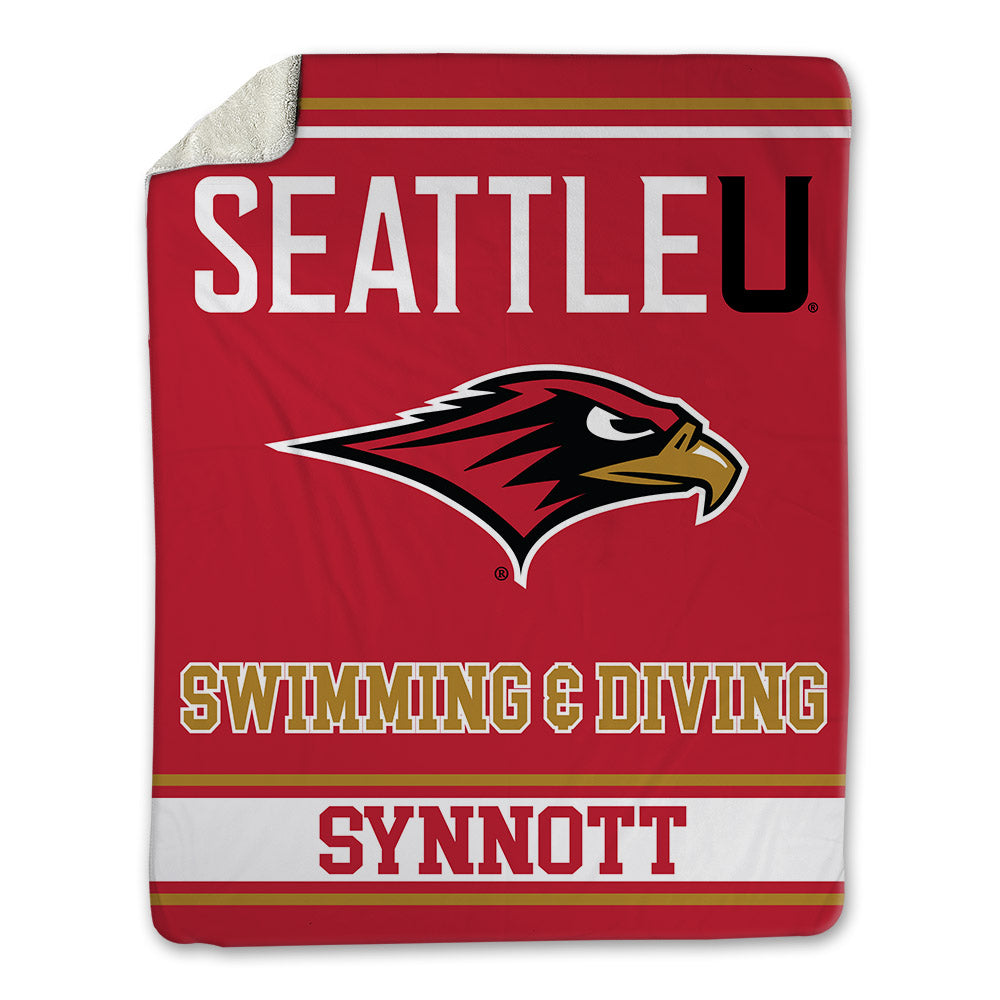 Seattle - NCAA Men's Swimming & Diving : Mathias Synnott - Blanket-0