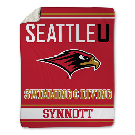 Seattle - NCAA Men's Swimming & Diving : Mathias Synnott - Blanket-0