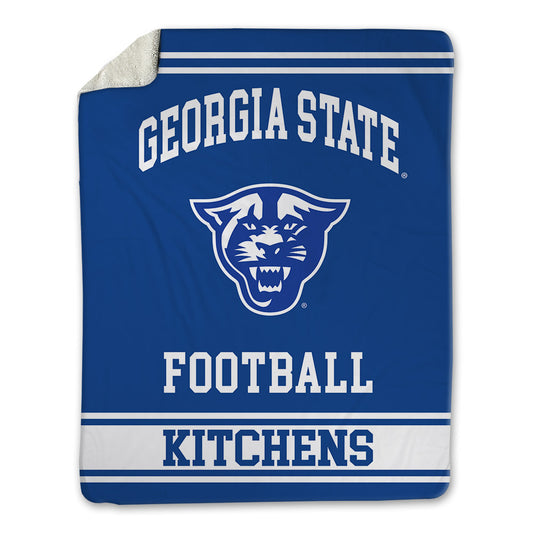 Georgia State - NCAA Football : Braxton Kitchens - Blanket-0