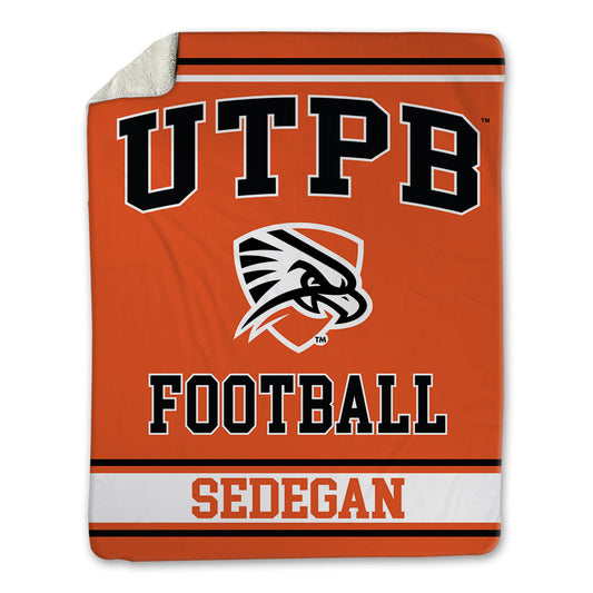 UTPB - NCAA Football : Caleb Sedegan - Blanket-0