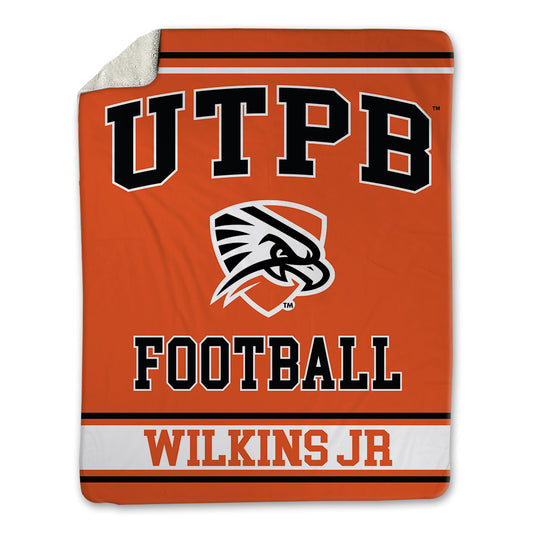 UTPB - NCAA Football : Calvin TANK Wilkins Jr - Blanket-0