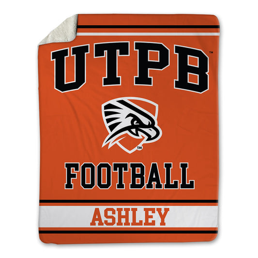 UTPB - NCAA Football : Ahmarion Ashley - Blanket-0