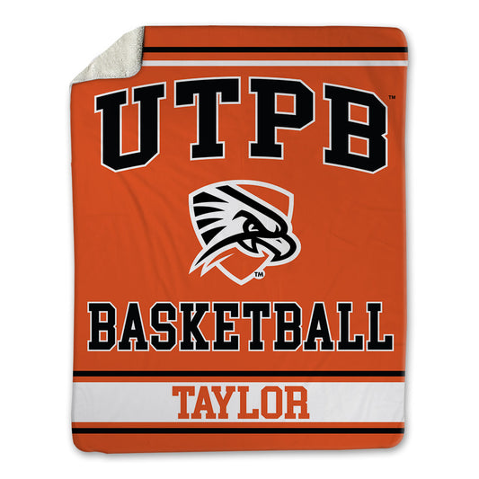 UTPB - NCAA Men's Basketball : Sharrod Taylor - Blanket-0