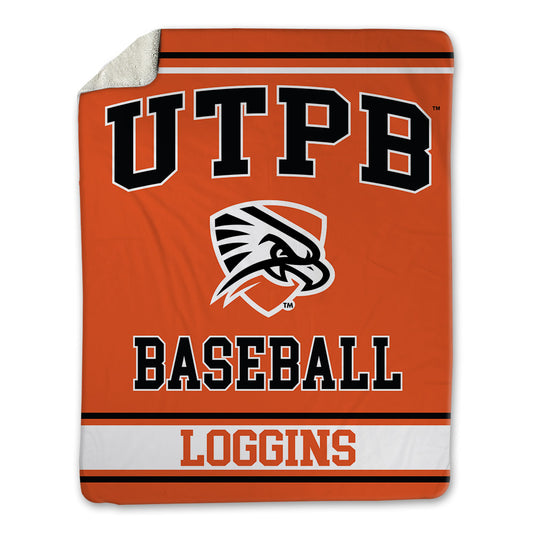 UTPB - NCAA Baseball : jaden loggins - Blanket-0