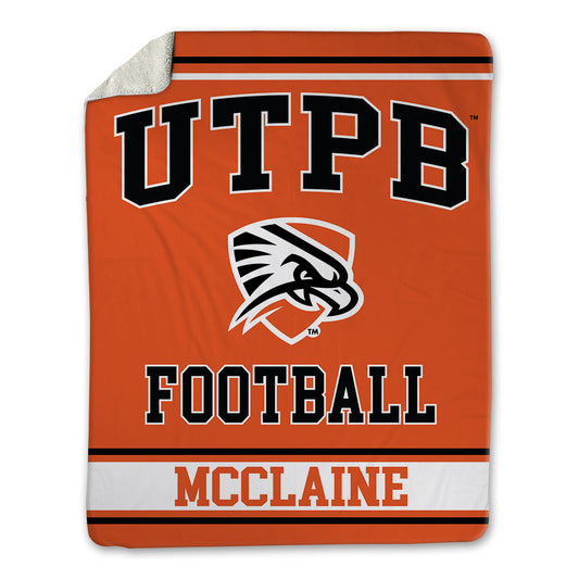 UTPB - NCAA Football : Jordan Mcclaine - Blanket-0