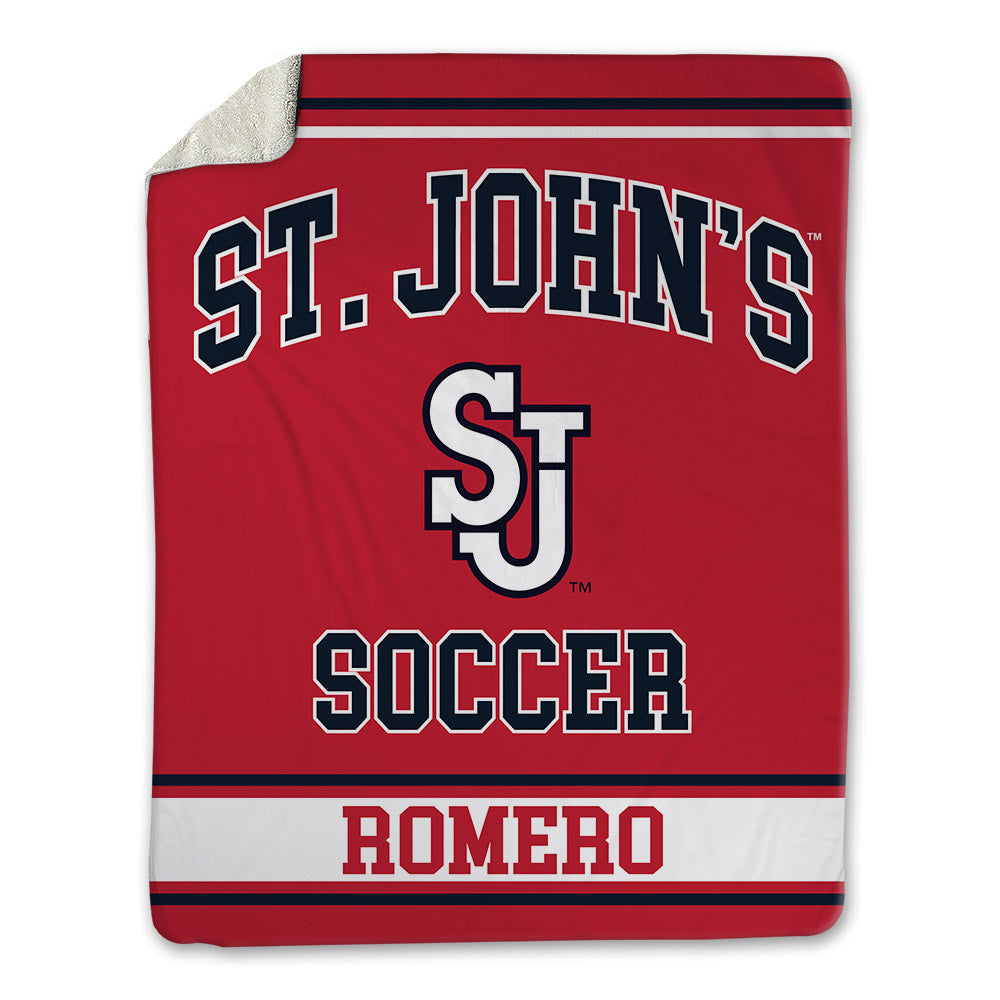 St. Johns - NCAA Men's Soccer : Alexander Romero - Blanket-0