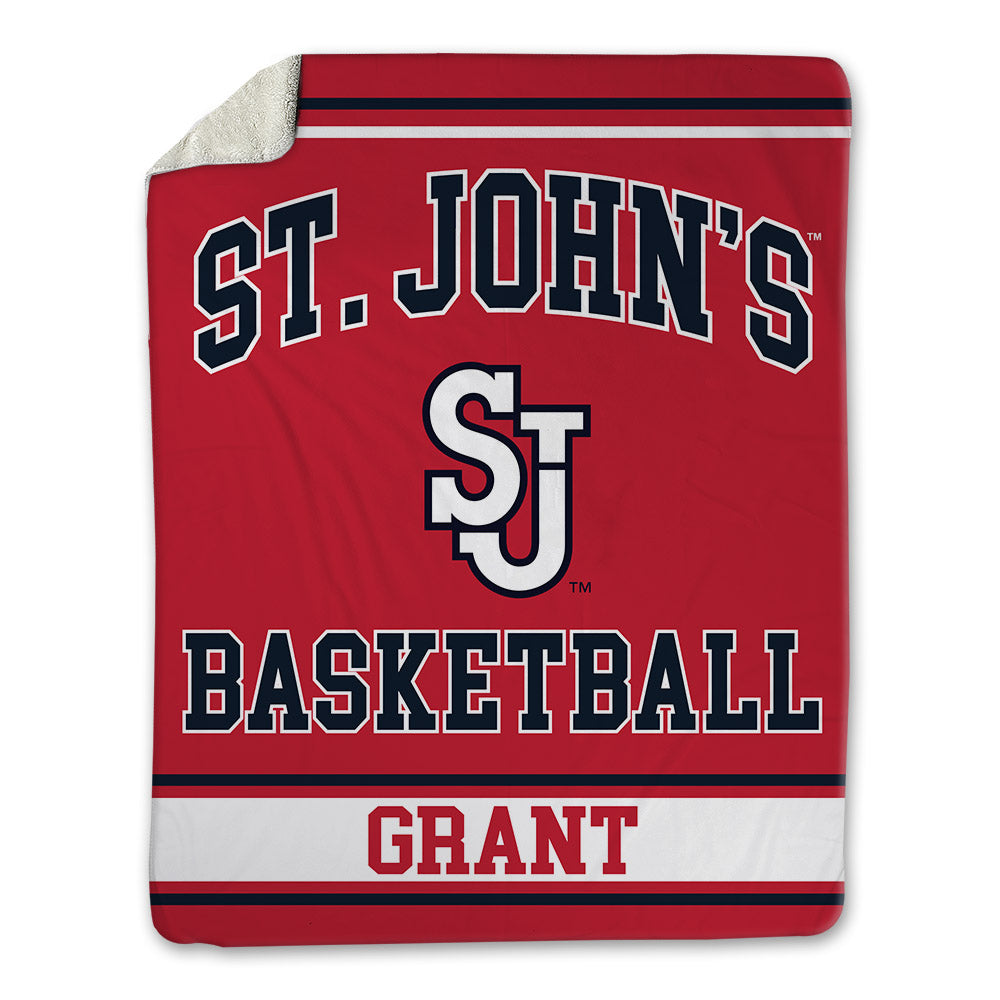 St. Johns - NCAA Women's Basketball : Janeya Grant - Blanket-0