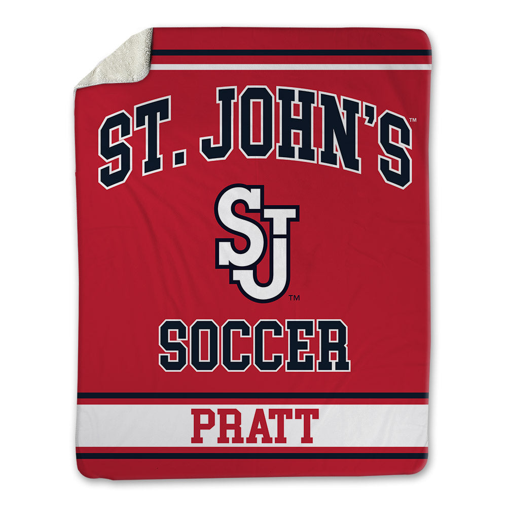 St. Johns - NCAA Men's Soccer : Dominic Pratt - Blanket-0