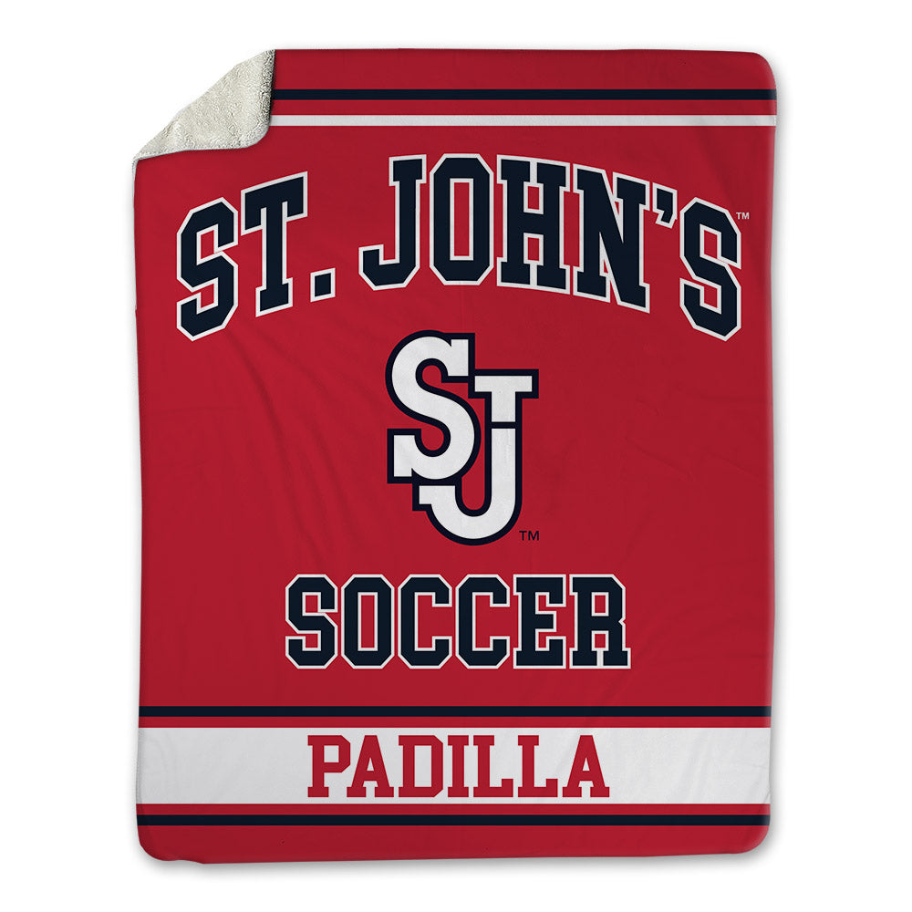 St. Johns - NCAA Men's Soccer : Ezekiel Padilla - Blanket-0