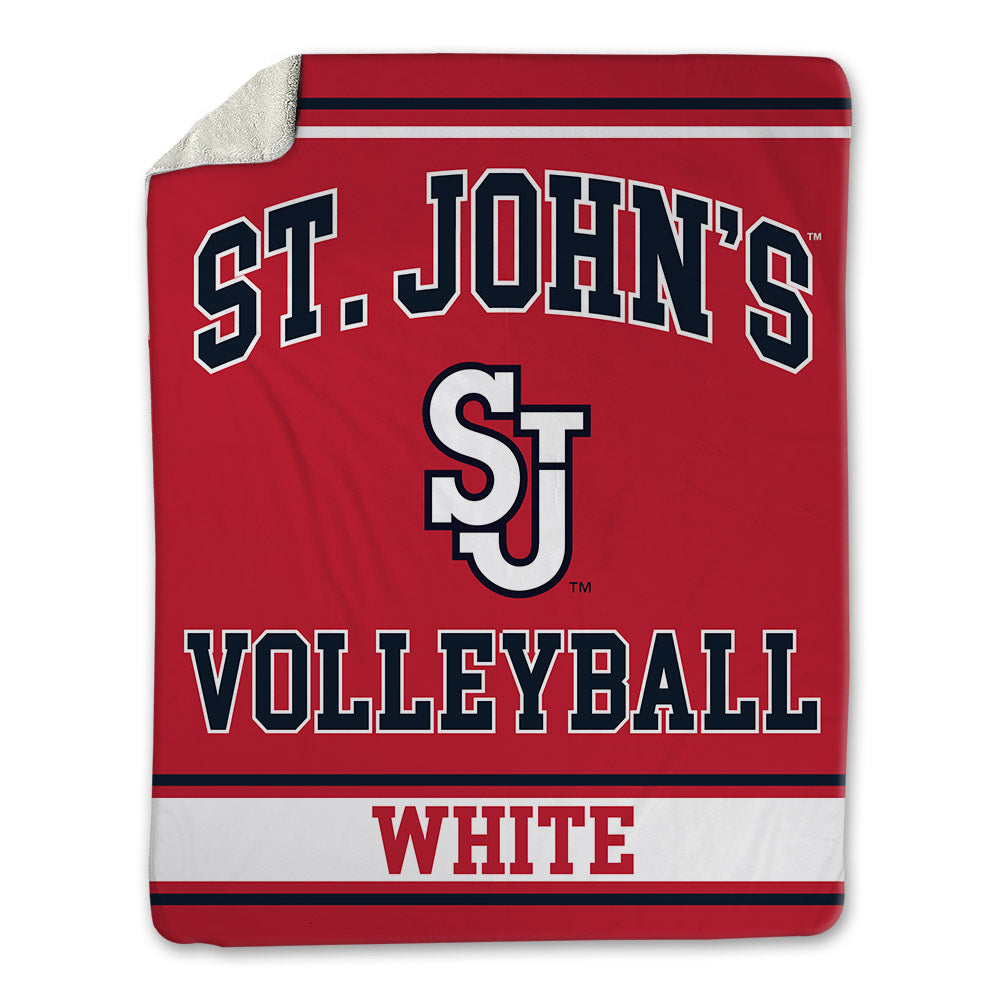 St. Johns - NCAA Women's Volleyball : Kendall White - Blanket-0