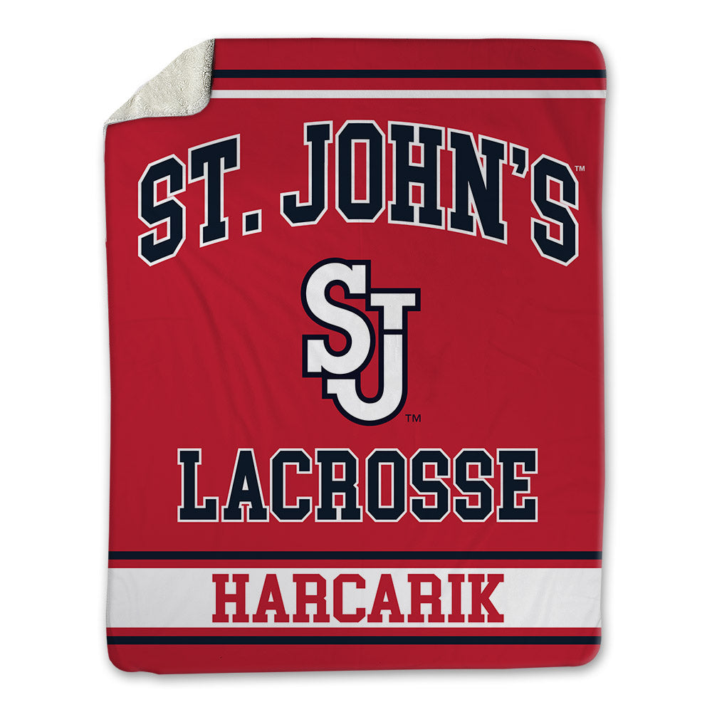 St. Johns - NCAA Men's Lacrosse : Jackson Harcarik - Blanket-0