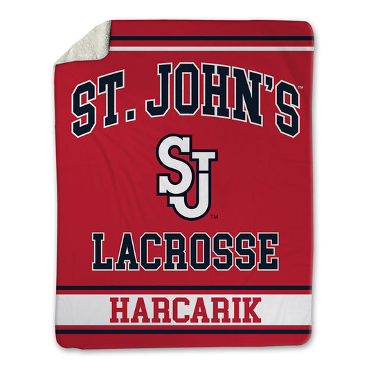 St. Johns - NCAA Men's Lacrosse : Jackson Harcarik - Blanket-0